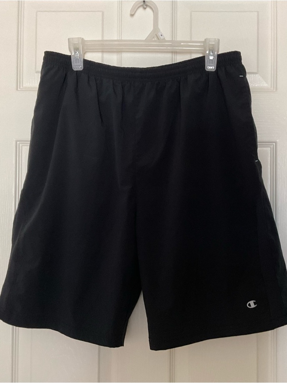 Champion Double Dry Shorts Performance Relaxed Fit Drawstring Black Mens L